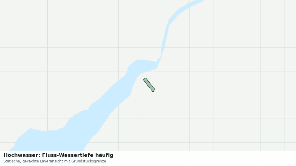 Statische Kartenansicht: Hochwasser: Fluss-Wassertiefe häufig