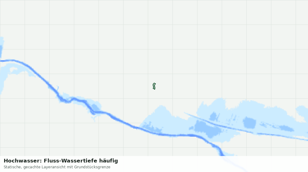 Statische Kartenansicht: Hochwasser: Fluss-Wassertiefe häufig
