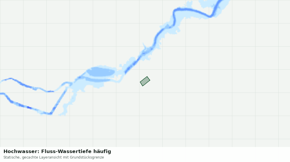 Statische Kartenansicht: Hochwasser: Fluss-Wassertiefe häufig