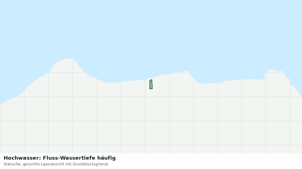Statische Kartenansicht: Hochwasser: Fluss-Wassertiefe häufig