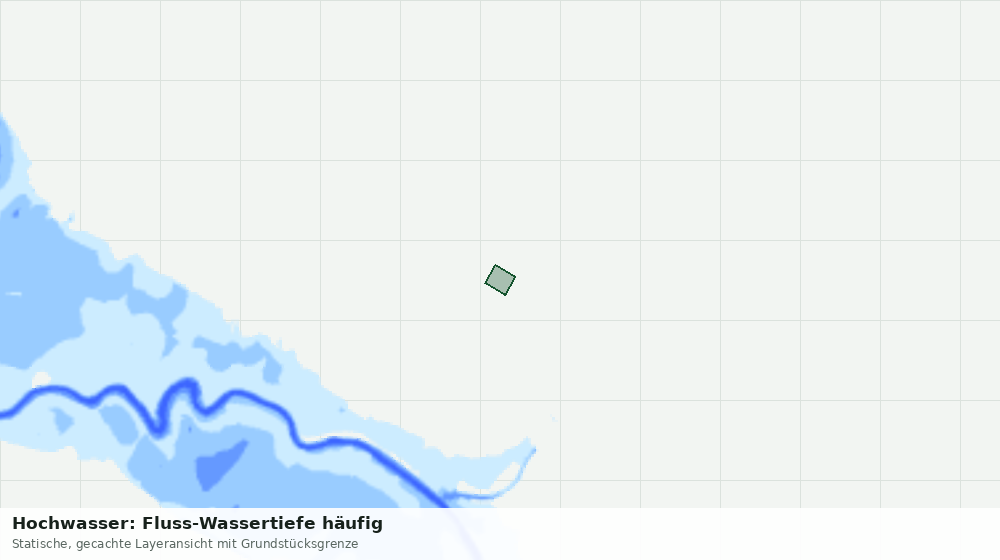 Statische Kartenansicht: Hochwasser: Fluss-Wassertiefe häufig