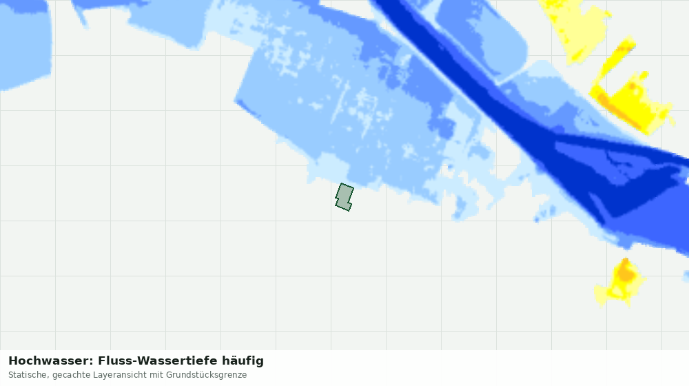 Statische Kartenansicht: Hochwasser: Fluss-Wassertiefe häufig