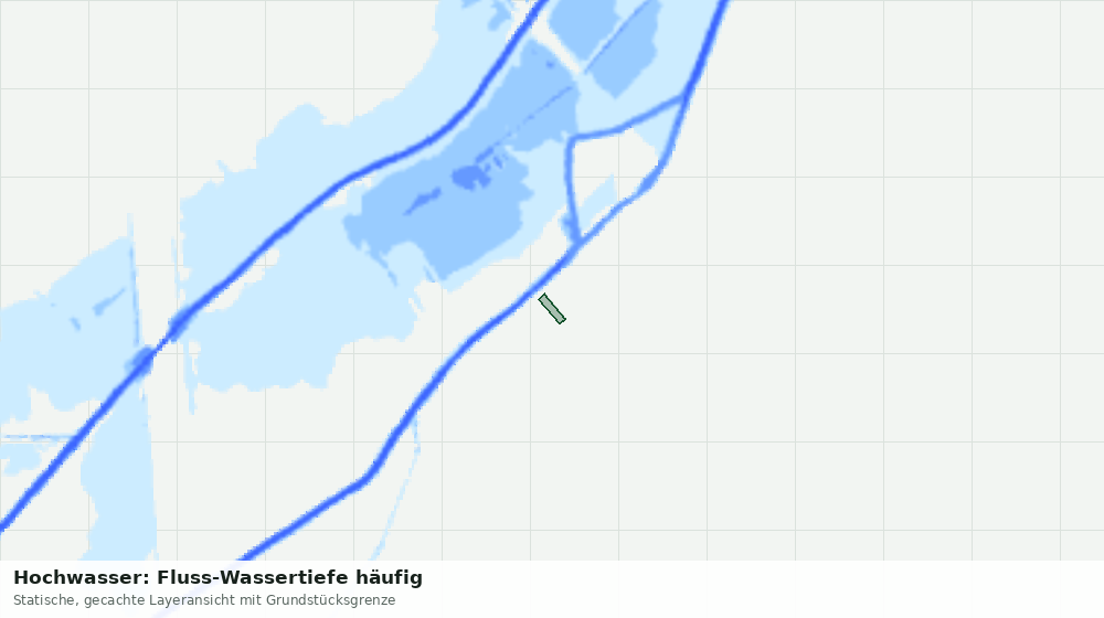 Statische Kartenansicht: Hochwasser: Fluss-Wassertiefe häufig