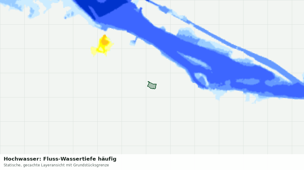 Statische Kartenansicht: Hochwasser: Fluss-Wassertiefe häufig