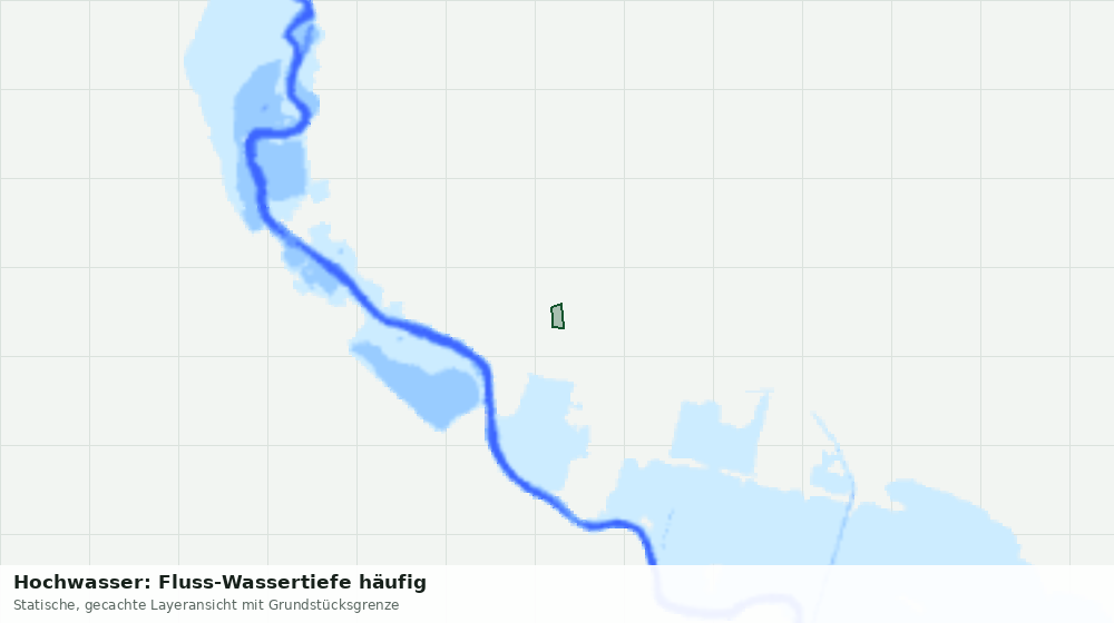 Statische Kartenansicht: Hochwasser: Fluss-Wassertiefe häufig