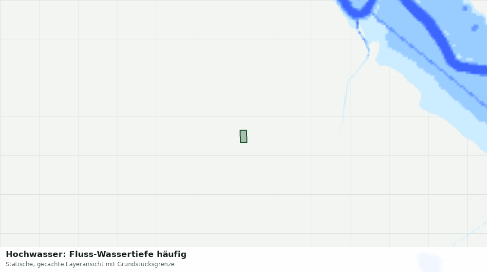 Statische Kartenansicht: Hochwasser: Fluss-Wassertiefe häufig