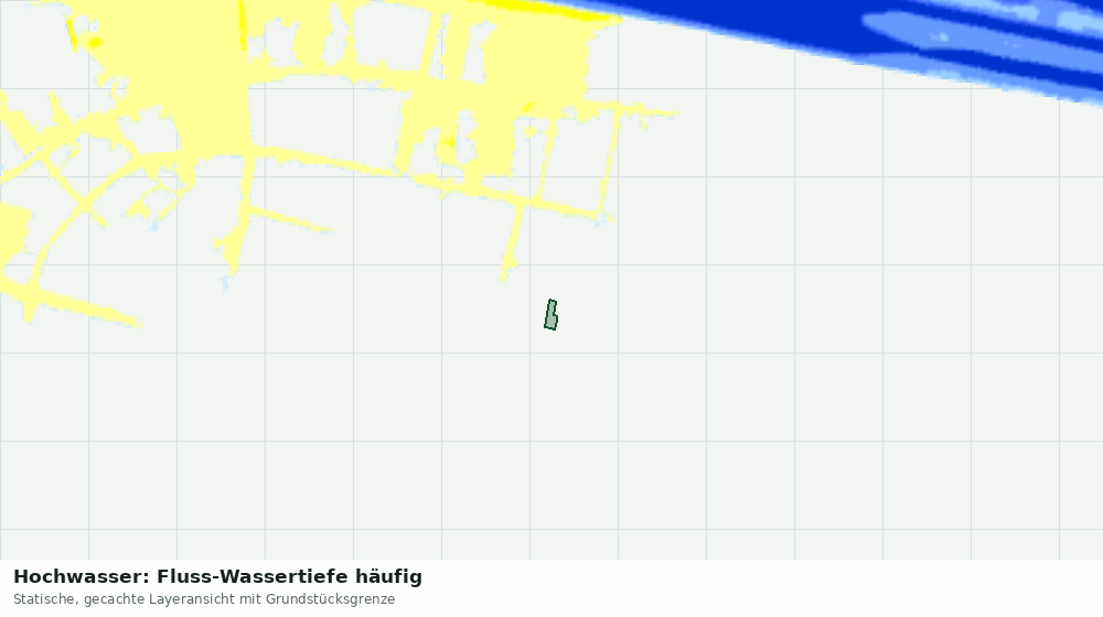 Statische Kartenansicht: Hochwasser: Fluss-Wassertiefe häufig