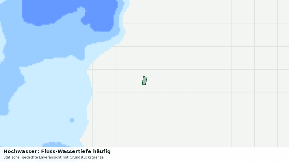 Statische Kartenansicht: Hochwasser: Fluss-Wassertiefe häufig