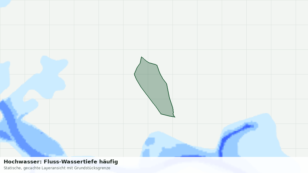 Statische Kartenansicht: Hochwasser: Fluss-Wassertiefe häufig