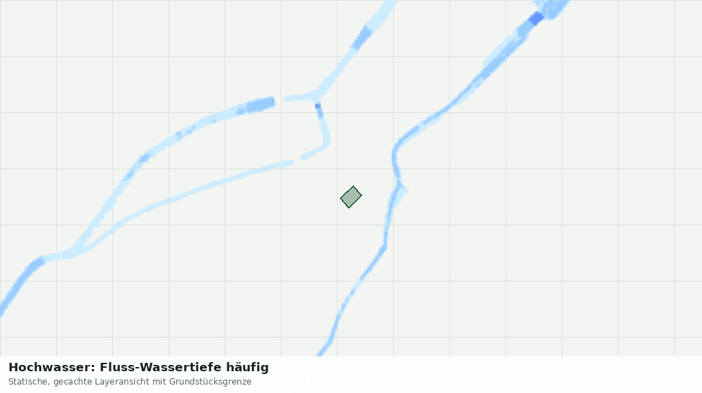 Statische Kartenansicht: Hochwasser: Fluss-Wassertiefe häufig