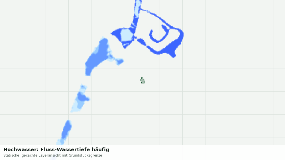 Statische Kartenansicht: Hochwasser: Fluss-Wassertiefe häufig