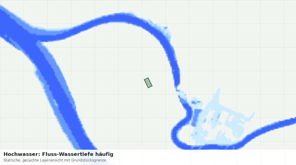 Statische Kartenansicht: Hochwasser: Fluss-Wassertiefe häufig