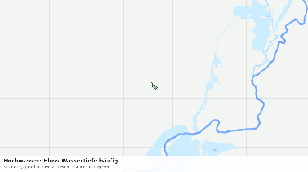 Statische Kartenansicht: Hochwasser: Fluss-Wassertiefe häufig
