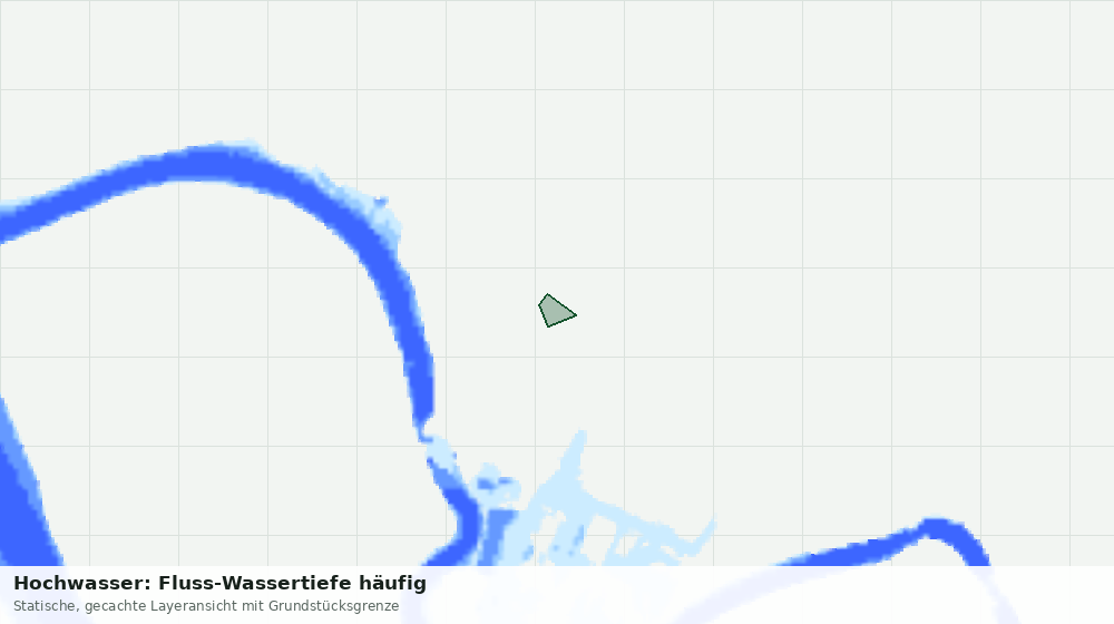 Statische Kartenansicht: Hochwasser: Fluss-Wassertiefe häufig