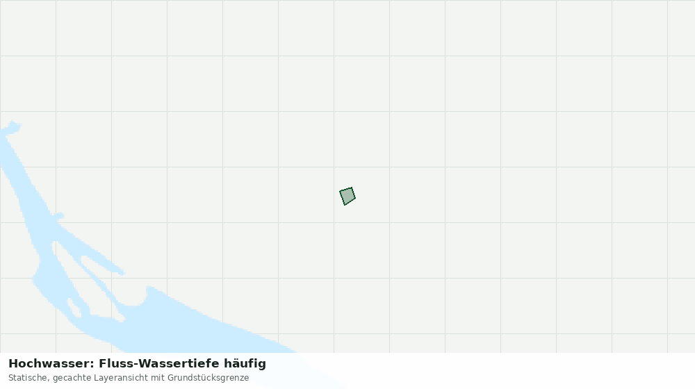 Statische Kartenansicht: Hochwasser: Fluss-Wassertiefe häufig