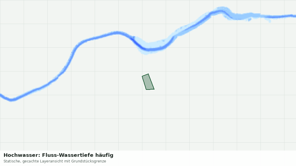 Statische Kartenansicht: Hochwasser: Fluss-Wassertiefe häufig
