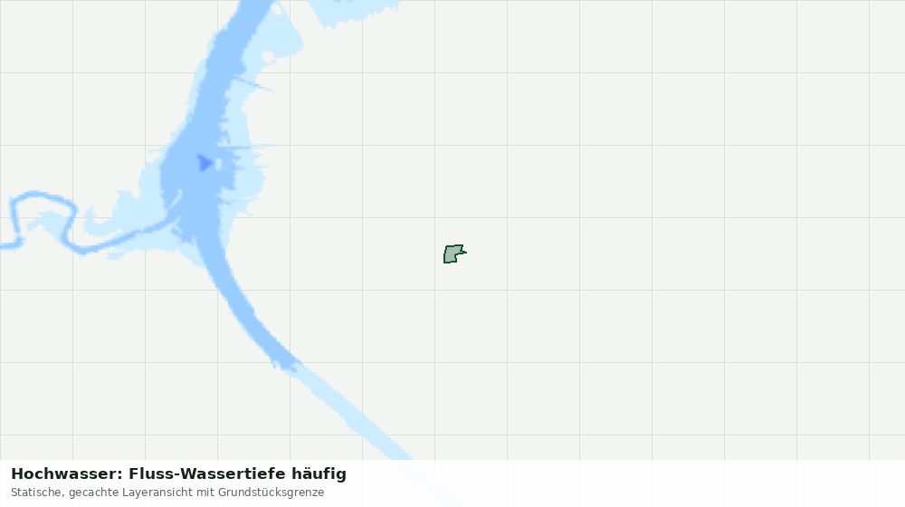 Statische Kartenansicht: Hochwasser: Fluss-Wassertiefe häufig