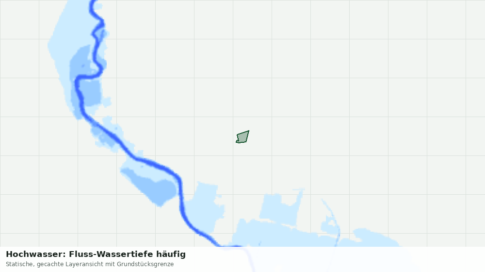 Statische Kartenansicht: Hochwasser: Fluss-Wassertiefe häufig