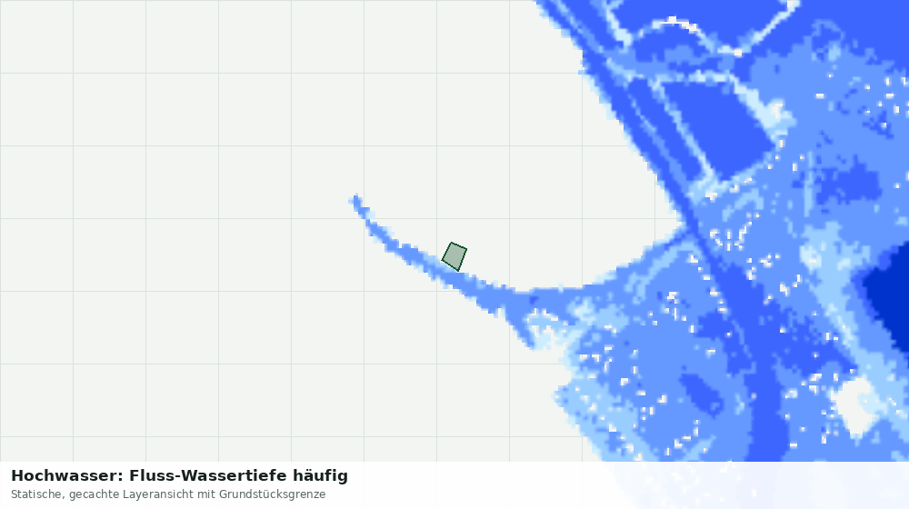 Statische Kartenansicht: Hochwasser: Fluss-Wassertiefe häufig