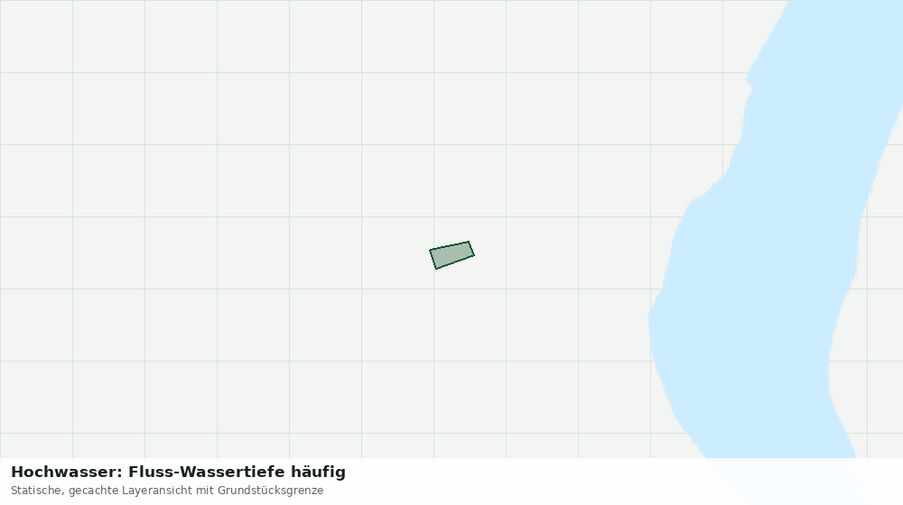 Statische Kartenansicht: Hochwasser: Fluss-Wassertiefe häufig
