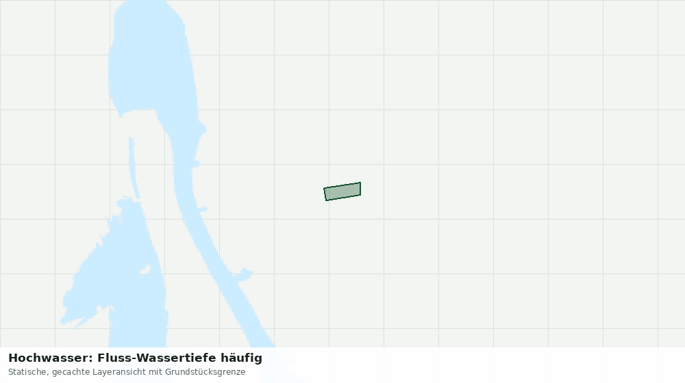 Statische Kartenansicht: Hochwasser: Fluss-Wassertiefe häufig