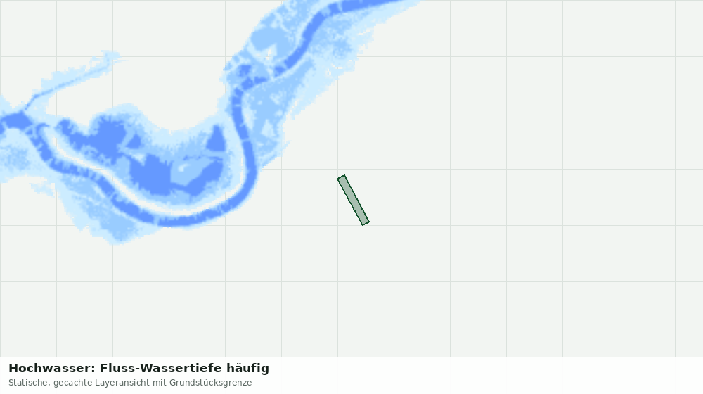 Statische Kartenansicht: Hochwasser: Fluss-Wassertiefe häufig