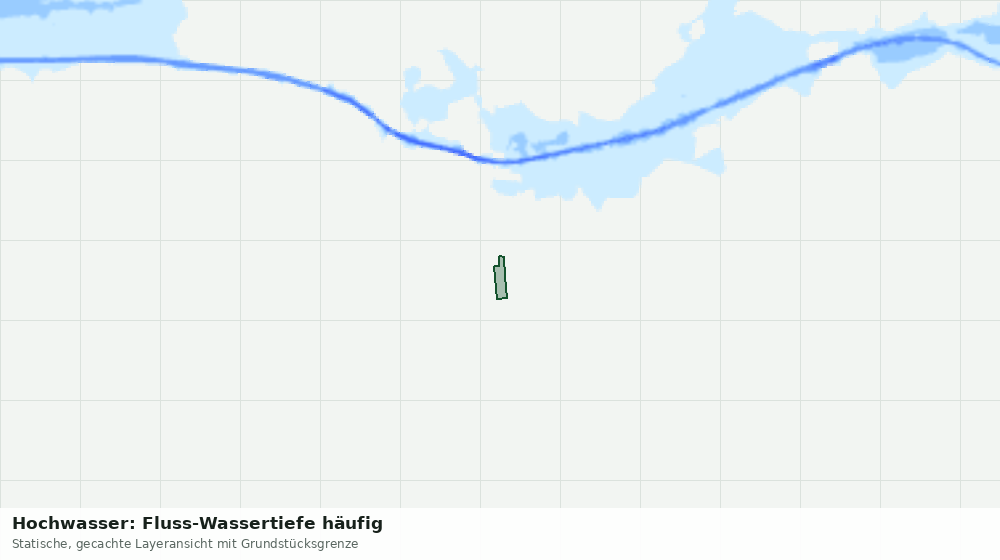 Statische Kartenansicht: Hochwasser: Fluss-Wassertiefe häufig