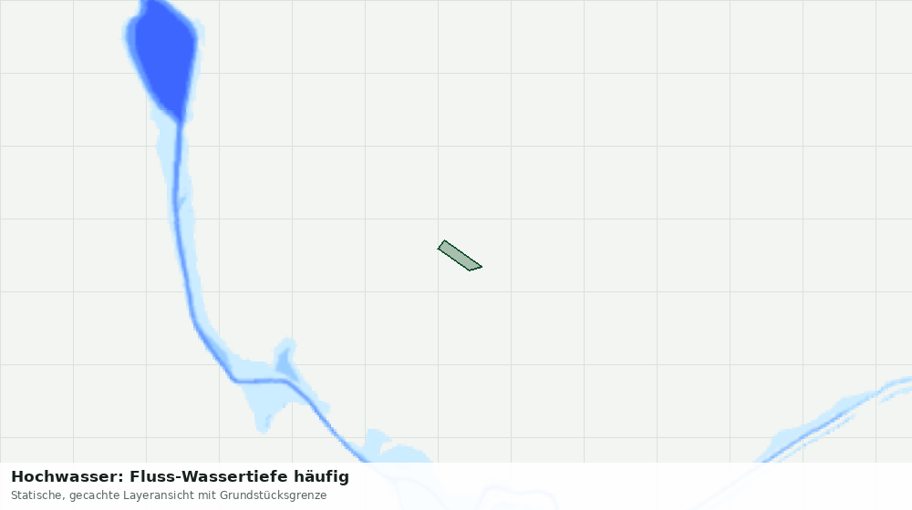 Statische Kartenansicht: Hochwasser: Fluss-Wassertiefe häufig