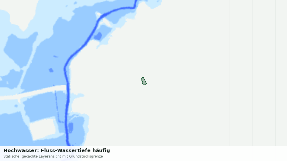 Statische Kartenansicht: Hochwasser: Fluss-Wassertiefe häufig