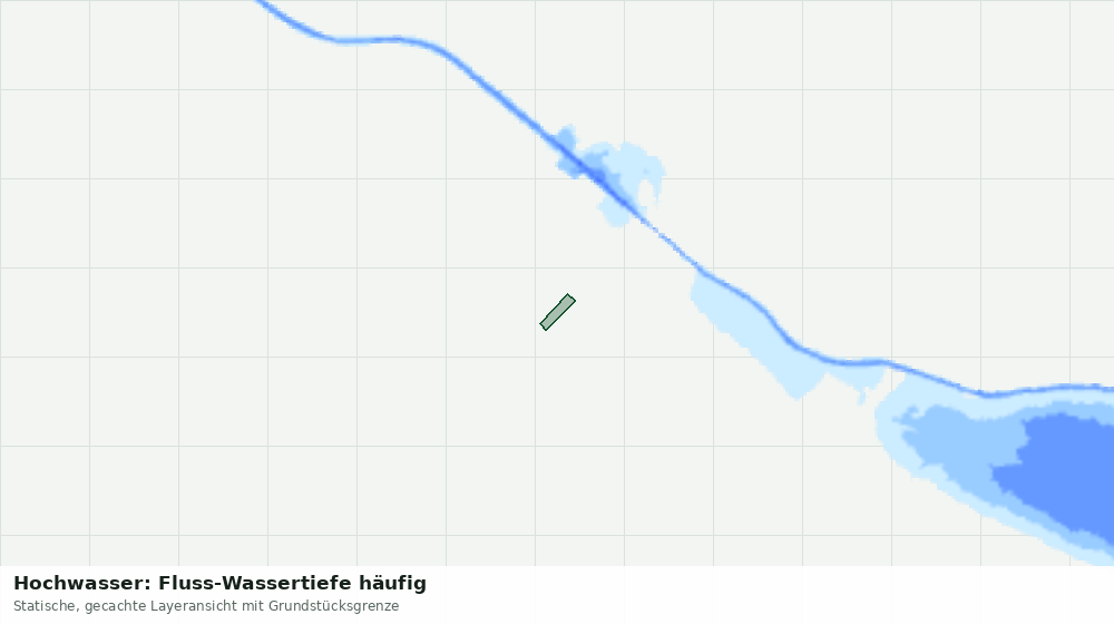 Statische Kartenansicht: Hochwasser: Fluss-Wassertiefe häufig