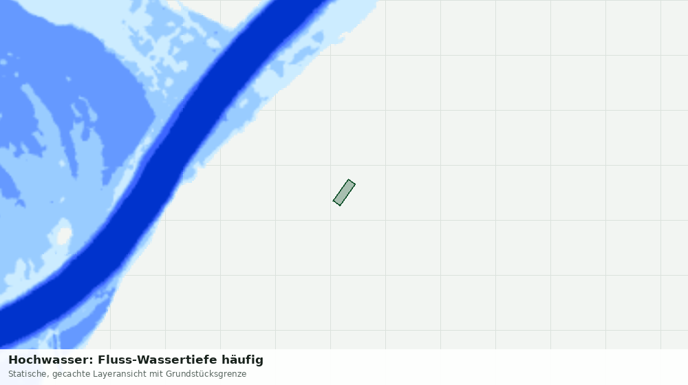 Statische Kartenansicht: Hochwasser: Fluss-Wassertiefe häufig