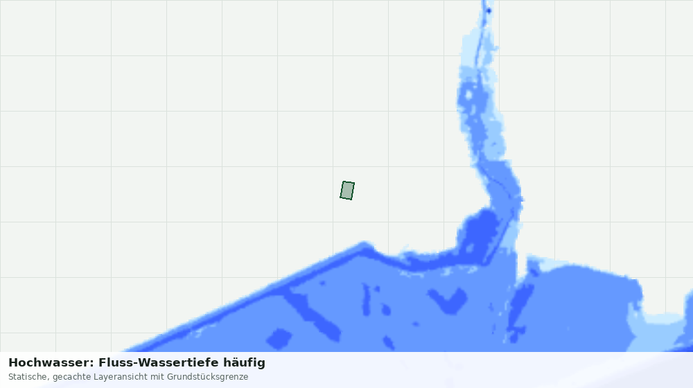 Statische Kartenansicht: Hochwasser: Fluss-Wassertiefe häufig