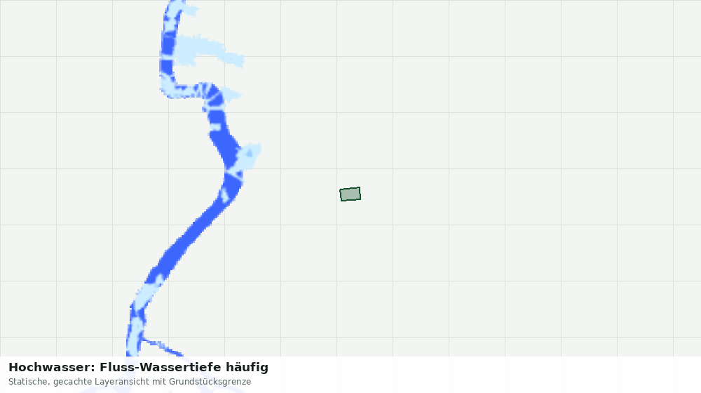 Statische Kartenansicht: Hochwasser: Fluss-Wassertiefe häufig