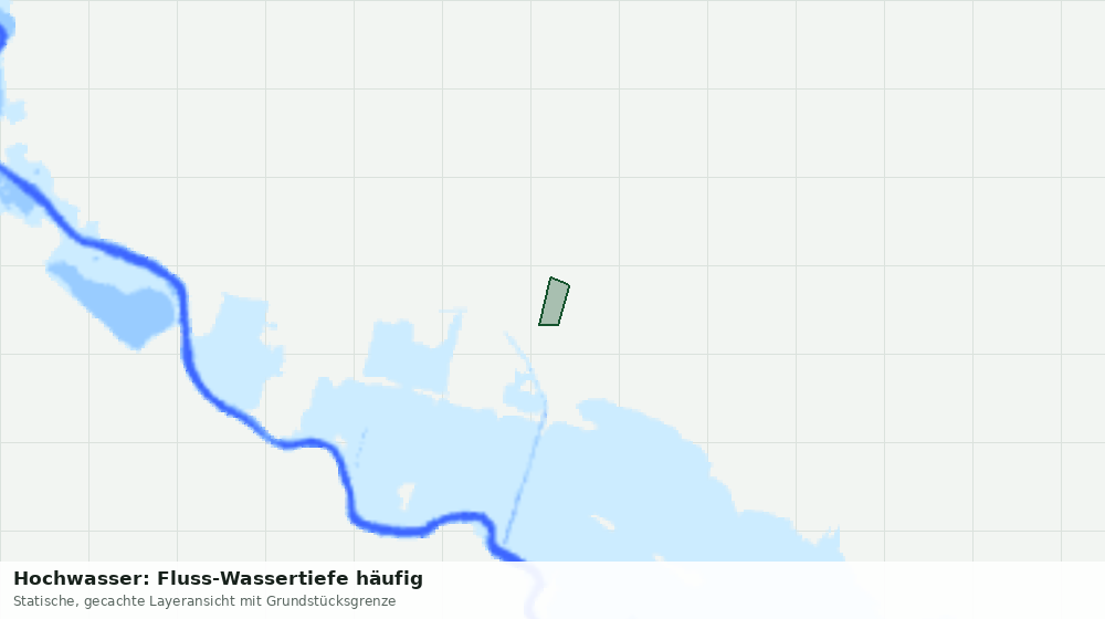 Statische Kartenansicht: Hochwasser: Fluss-Wassertiefe häufig