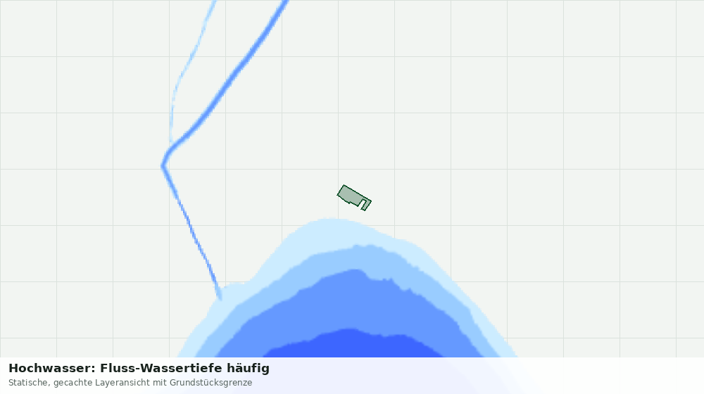Statische Kartenansicht: Hochwasser: Fluss-Wassertiefe häufig