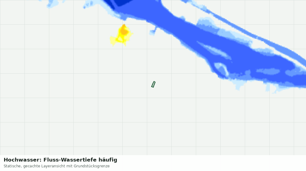 Statische Kartenansicht: Hochwasser: Fluss-Wassertiefe häufig