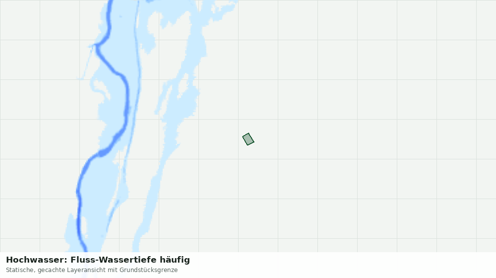 Statische Kartenansicht: Hochwasser: Fluss-Wassertiefe häufig