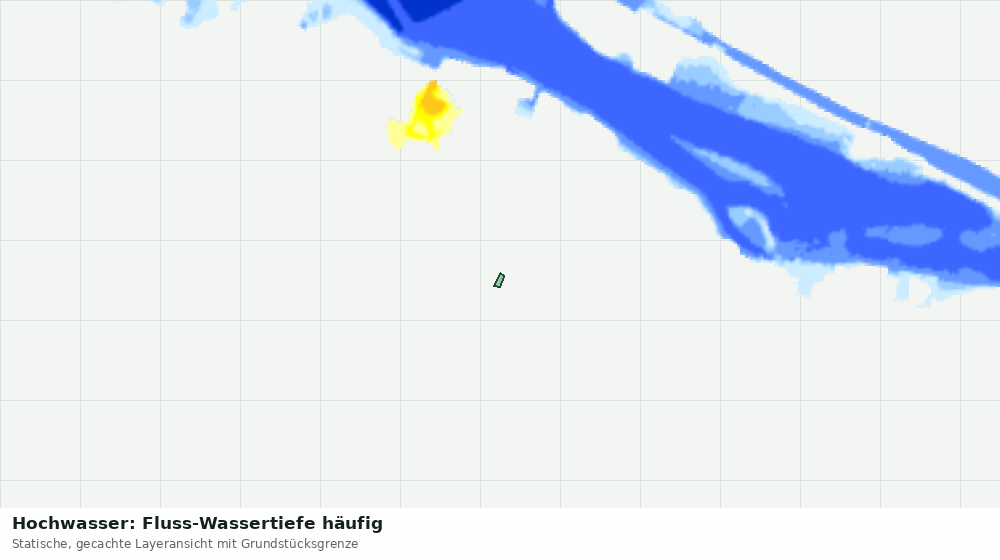 Statische Kartenansicht: Hochwasser: Fluss-Wassertiefe häufig