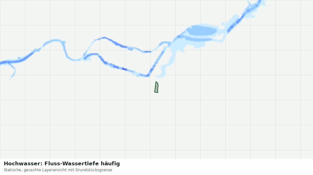 Statische Kartenansicht: Hochwasser: Fluss-Wassertiefe häufig
