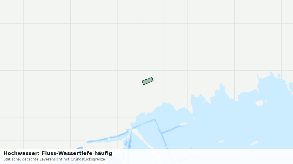 Statische Kartenansicht: Hochwasser: Fluss-Wassertiefe häufig