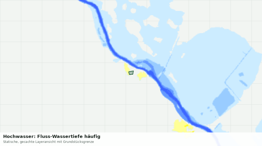 Statische Kartenansicht: Hochwasser: Fluss-Wassertiefe häufig
