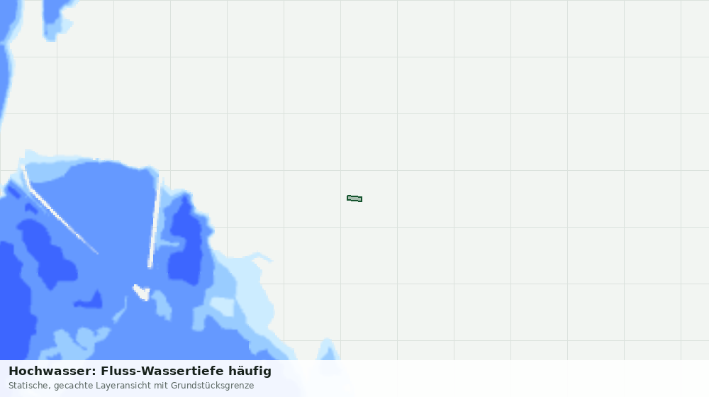 Statische Kartenansicht: Hochwasser: Fluss-Wassertiefe häufig
