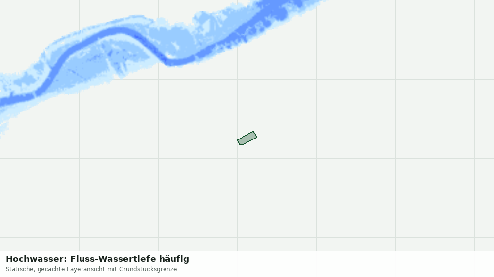 Statische Kartenansicht: Hochwasser: Fluss-Wassertiefe häufig