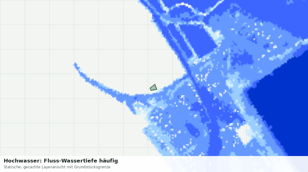 Statische Kartenansicht: Hochwasser: Fluss-Wassertiefe häufig