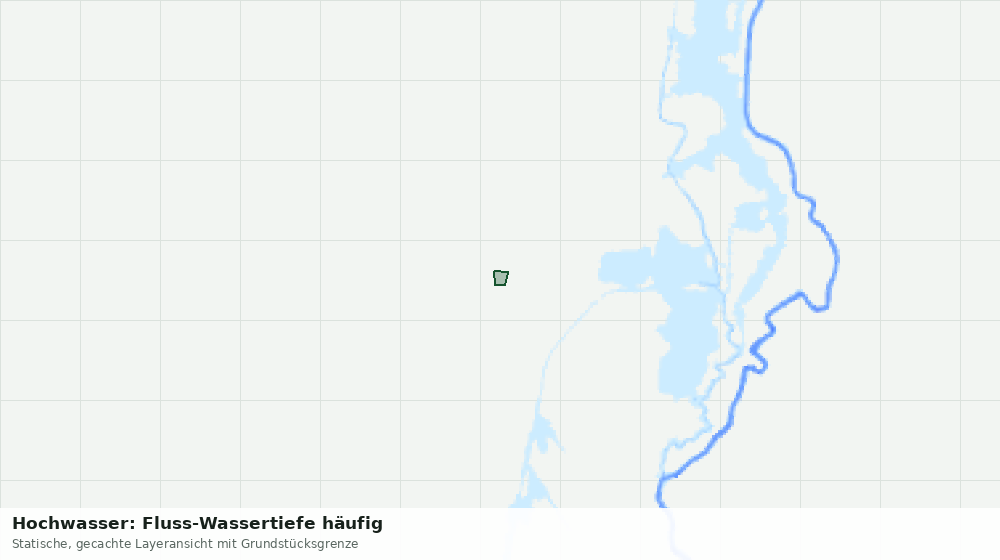 Statische Kartenansicht: Hochwasser: Fluss-Wassertiefe häufig