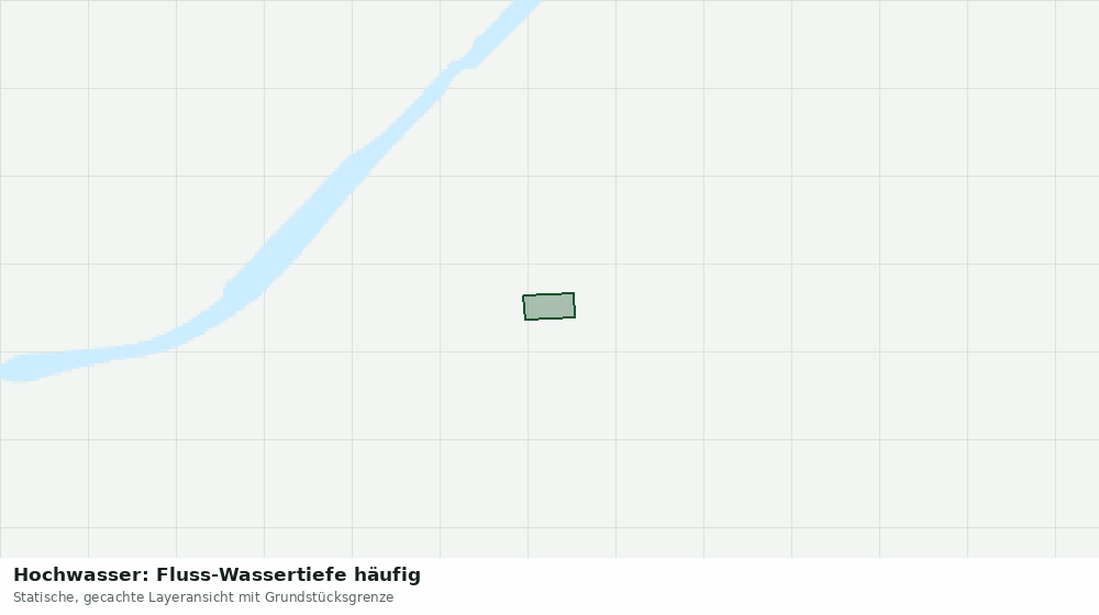 Statische Kartenansicht: Hochwasser: Fluss-Wassertiefe häufig