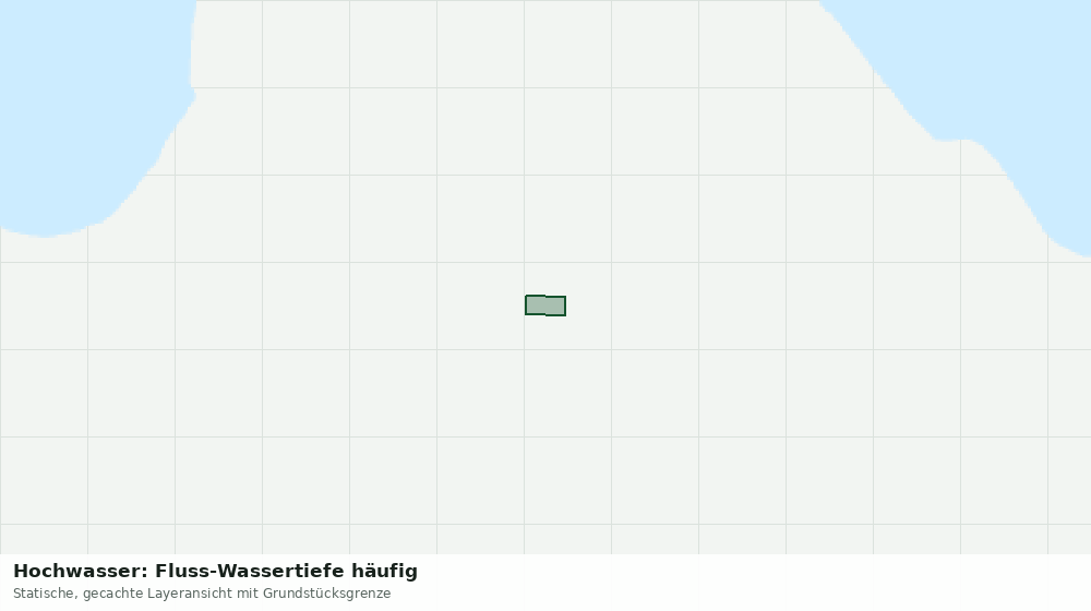 Statische Kartenansicht: Hochwasser: Fluss-Wassertiefe häufig