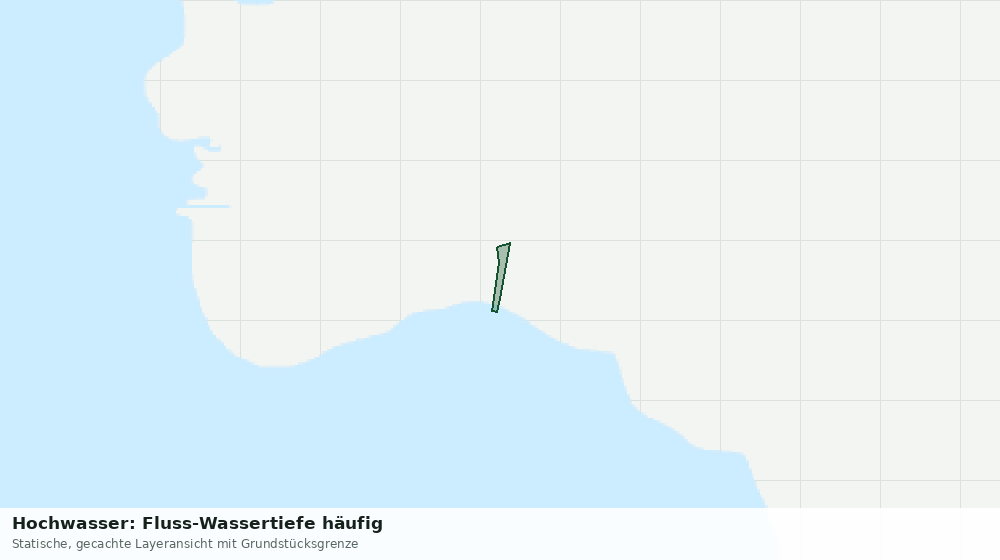 Statische Kartenansicht: Hochwasser: Fluss-Wassertiefe häufig