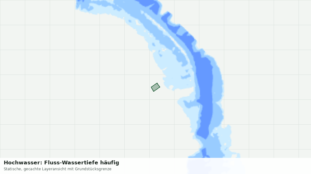 Statische Kartenansicht: Hochwasser: Fluss-Wassertiefe häufig