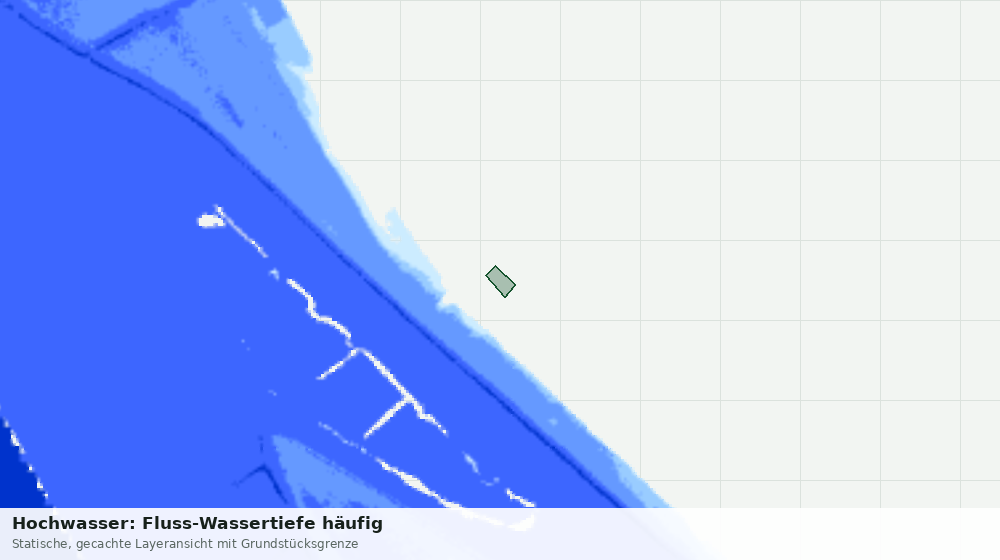 Statische Kartenansicht: Hochwasser: Fluss-Wassertiefe häufig